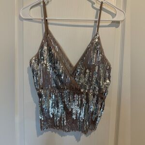 Zara sequin top